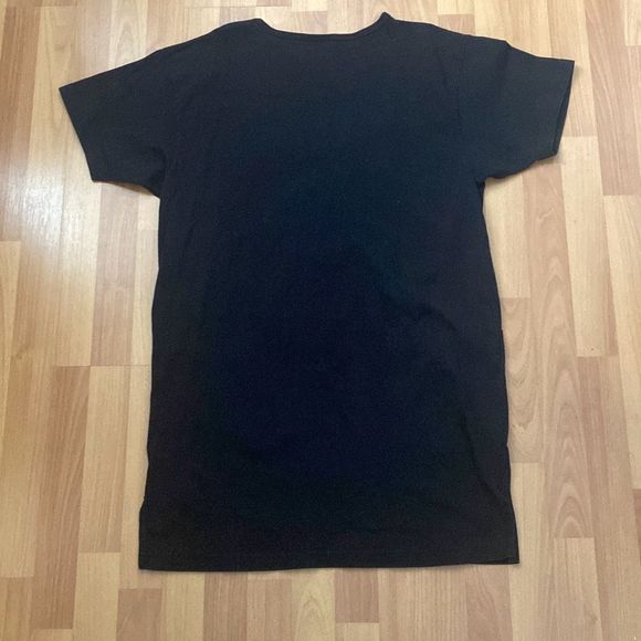 Vintage Seaside Long T Shirt Dress Embroidered Chairs Front Pockets Women OS - Picture 5 of 6